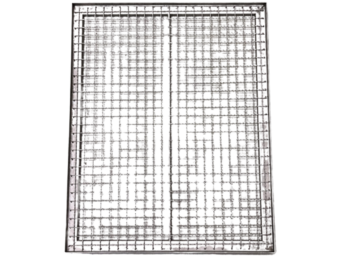 Grilles en inox d'occasion pour chariots de cellules 